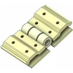 Heavy-duty belt connector for 50 mm belt with plate – belt connector made by KiJ | made by KiJ