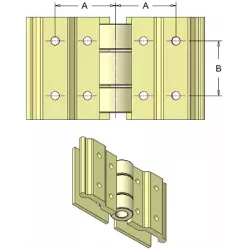 Heavy-duty belt connector for 50 mm belt with plate – belt connector made by KiJ | made by KiJ