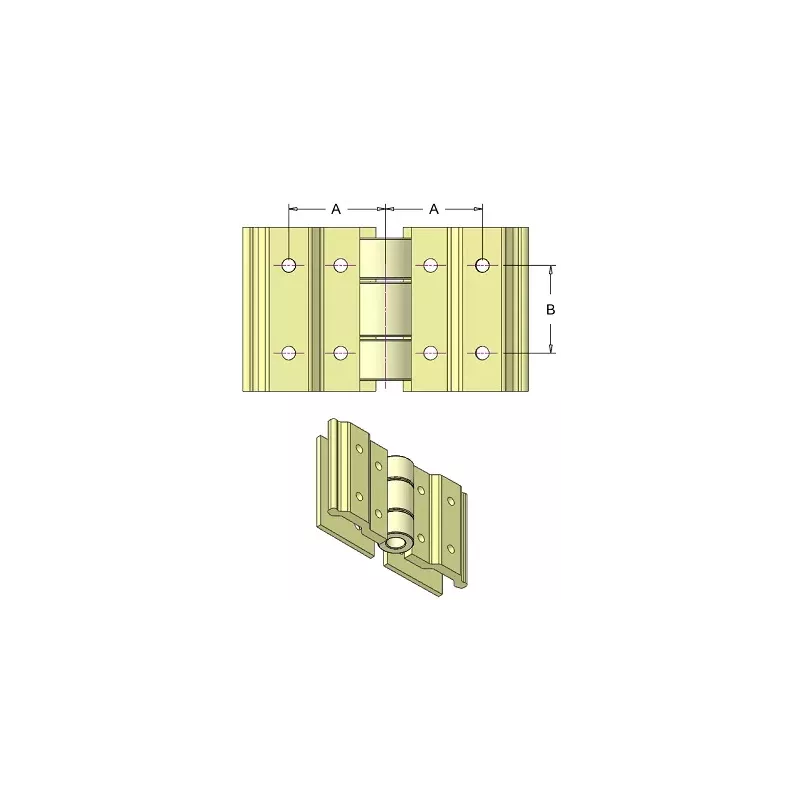 Heavy-duty belt connector for 60 mm belt with plate – belt connector made by KiJ | made by KiJ