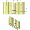 Heavy-duty belt connector for 60 mm belt with plate – belt connector made by KiJ | made by KiJ