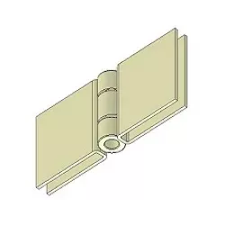 Heavy-duty straight belt connector for 50 mm belt without holes – connector for 50 mm belt | made by KiJ