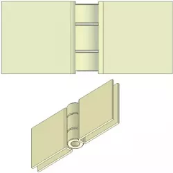 Heavy-duty straight belt connector for 50 mm belt without holes – connector for 50 mm belt | made by KiJ