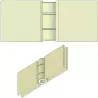 Heavy-duty straight belt connector for 50 mm belt without holes – connector for 50 mm belt | made by KiJ