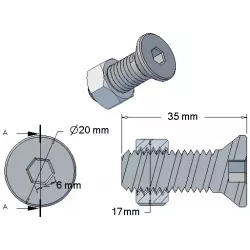 Share bolt – spare part made by KiJ | made by KiJ