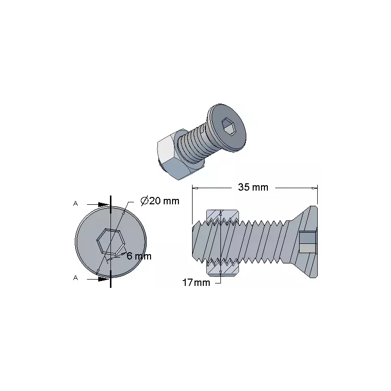Share bolt – spare part made by KiJ | made by KiJ