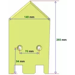 Left share 6-149-256L for Grimme potato harvester | OEM Grimme 089.00032 | made by KiJ