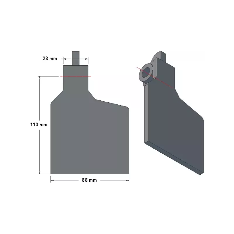 Share flap 6-88-110P – share flap for Grimme potato harvesters | OEM Grimme 001.00249 | made by KiJ