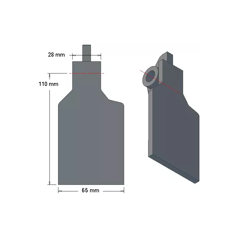 Share flap 6-65-110P for Grimme potato harvester | OEM Grimme 001.00247 | made by KiJ