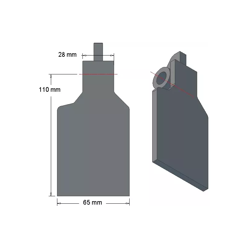 Share flap 6-65-110L for Grimme potato harvester | OEM Grimme 001.00248 | made by KiJ