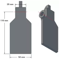 Share flap 6-56-110 – share flap for Grimme potato harvesters | OEM Grimme 001.00246 | made by KiJ