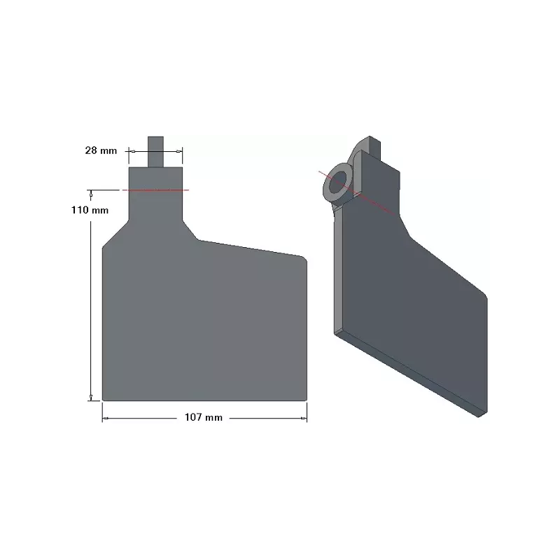 Share flap 6-107-110P – share flap for Grimme potato harvesters | OEM Grimme 001.00640 | made by KiJ