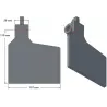 Share flap 6-107-110P – share flap for Grimme potato harvesters | OEM Grimme 001.00640 | made by KiJ