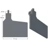 Share flap 6-127-110P – share flap for Grimme potato harvesters | OEM Grimme 006.00726 | made by KiJ