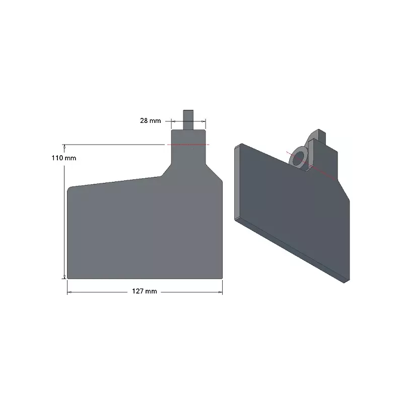 Share flap 6-127-110L – share flap for Grimme potato harvesters | OEM Grimme 006.00725 | made by KiJ