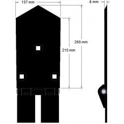 Centre share 8-137-255 – share for Wuhlmaus harvesters | OEM Wuhlmaus 0000204300 | made by KiJ