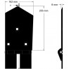 Right share 8-162-255P – share for Wuhlmaus harvesters | OEM Wuhlmaus 0000213300 | made by KiJ