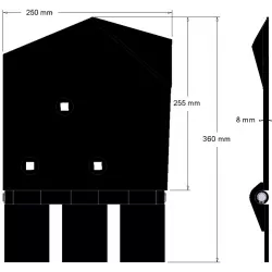 Left share 8-250-255L – share for Wuhlmaus harvesters | OEM Wuhlmaus 0000214100 | made by KiJ