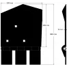 Left share 8-250-255L – share for Wuhlmaus harvesters | OEM Wuhlmaus 0000214100 | made by KiJ