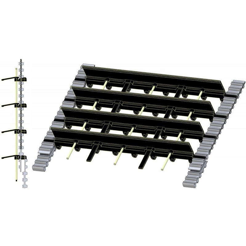 Haulm web with paddles SE 75/85-55 – web for Grimme SE 75/85-55 potato harvester | OEM Grimme 300.70974, 300.70994 | made by KiJ