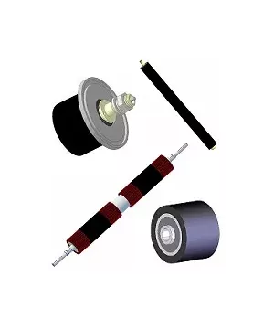 Carrying rollers, return rollers, drive rollers, drive shafts, support rollers